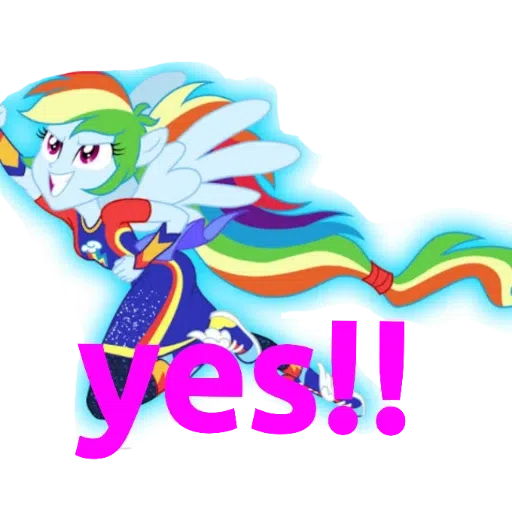 Rainbow dash ---- my little pony friendship is magic and my little pony equestria girls - Sticker 26