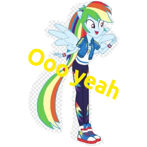 Rainbow dash ---- my little pony friendship is magic and my little pony equestria girls - Sticker 13