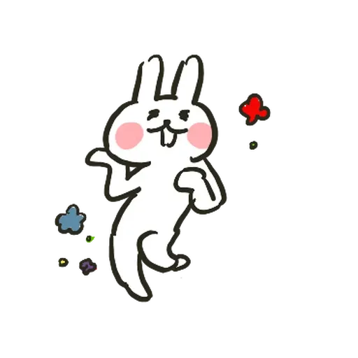 Hello rabbit - Sticker 22
