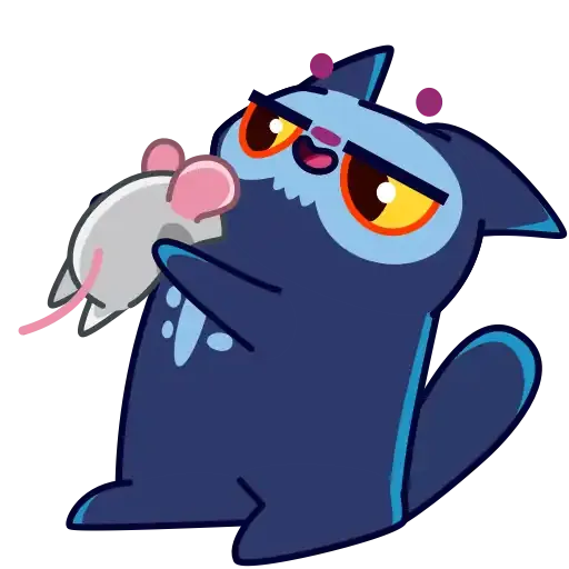 Skull Cat - Sticker
