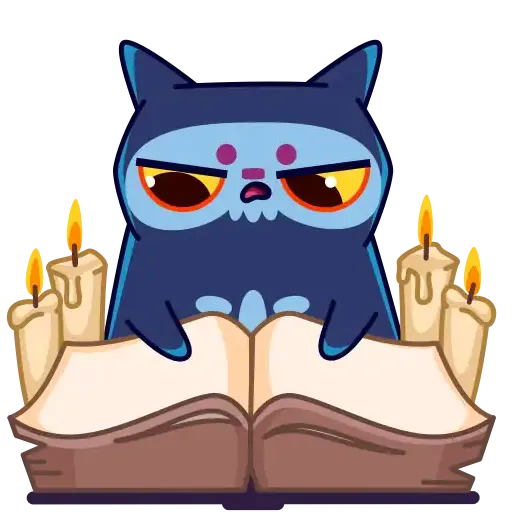 Skull Cat - Sticker