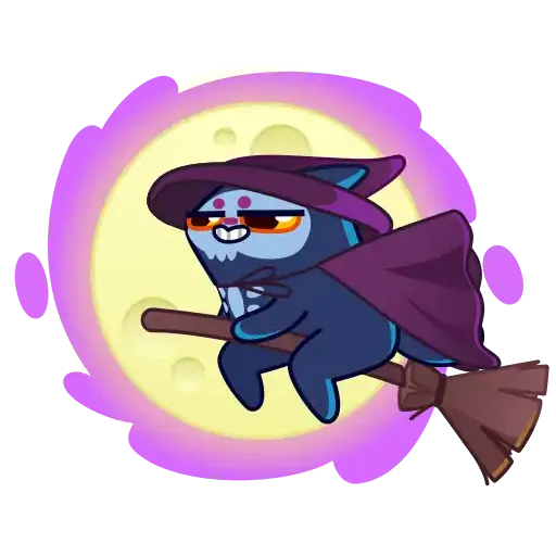 Skull Cat - Sticker 20