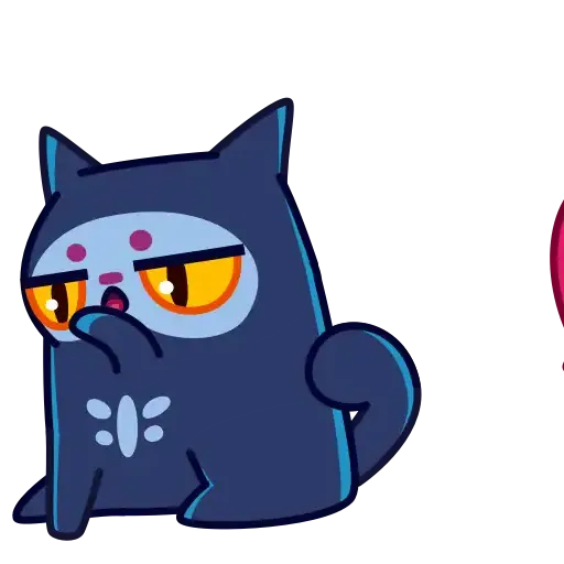 Skull Cat - Sticker 15