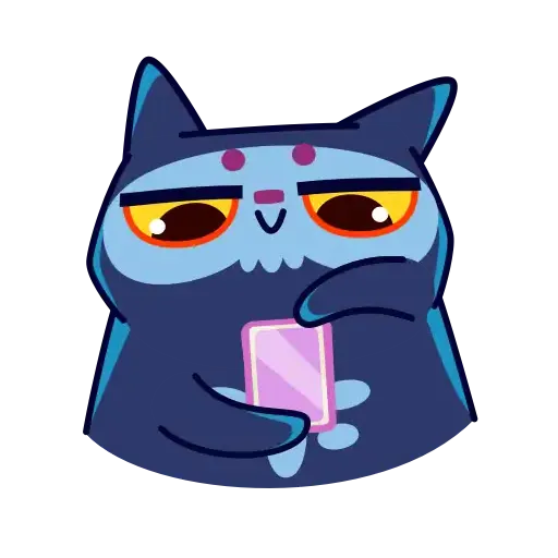 Skull Cat - Sticker 10