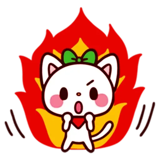 Girl and cat - Sticker 24