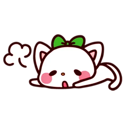 Girl and cat - Sticker 25
