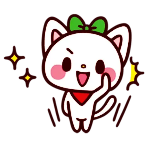 Girl and cat - Sticker 15
