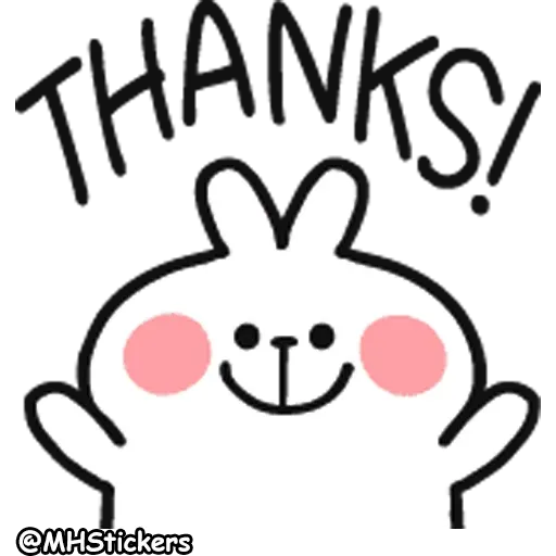 Spoiled Rabbit Doodles Emoji - Sticker 19