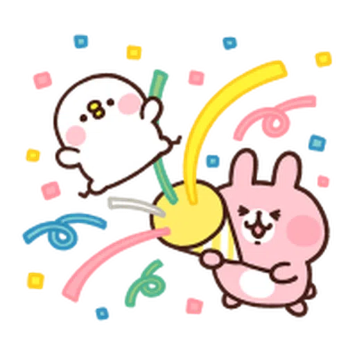 Kanahei Piske Usagi Celebrate 2 - Sticker 9