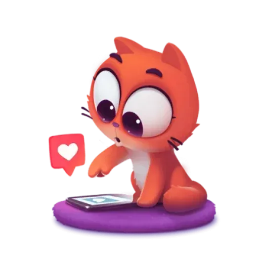3D Cat - Sticker 23
