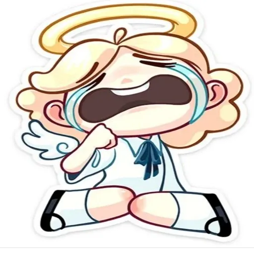 Нимб и рожки - Sticker 26