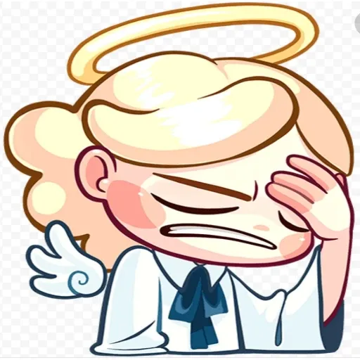 Нимб и рожки - Sticker 19