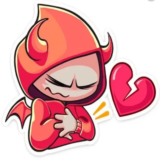 Нимб и рожки - Sticker 11