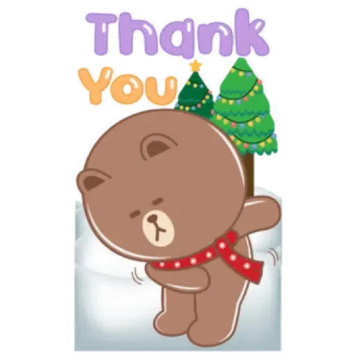 BROWN & FRIENDS   HappY NeW YeaR (聖誕, 新年) (2) - Sticker 11