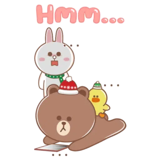 BROWN & FRIENDS   HappY NeW YeaR (聖誕, 新年) (2) - Sticker 18