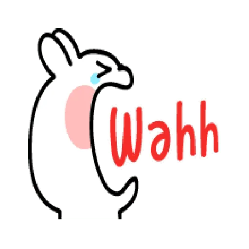 poiled Rabbit A Word Emoji 2 - Sticker 11