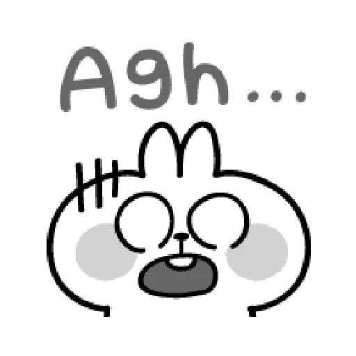 poiled Rabbit A Word Emoji 2 - Sticker 13