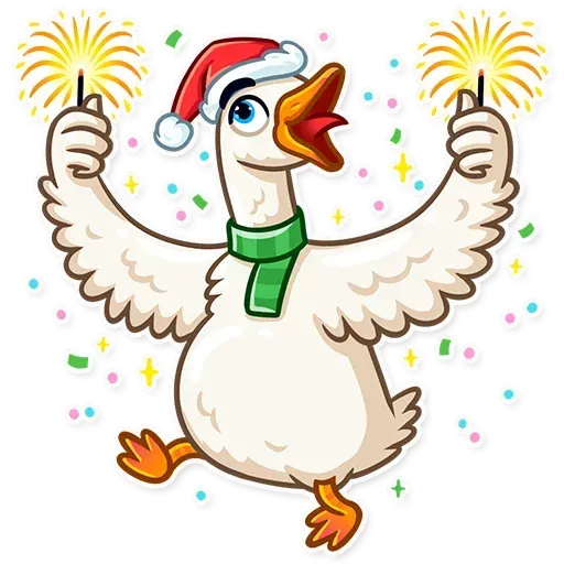 Christmas Goose - Sticker 23