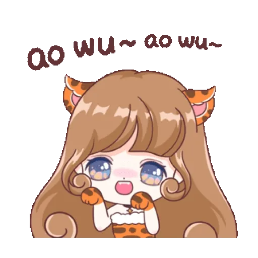 Angela is lucky in the year of the tiger (新年, CNY) GIF* - Sticker 14