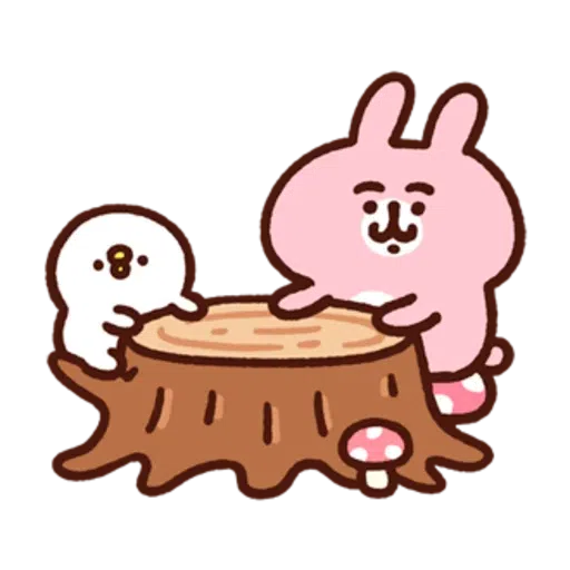 Piske & usagi heartwarming - Sticker 16