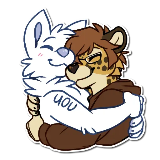 Hug furry - Sticker 28