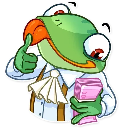 Banker Frog - Sticker 10