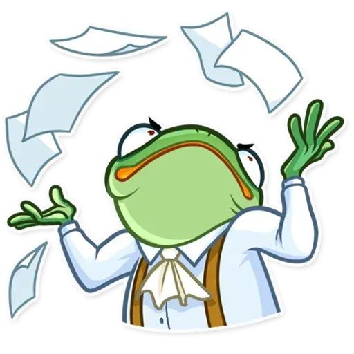 Banker Frog - Sticker 29