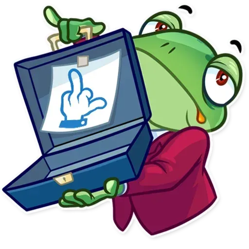 Banker Frog - Sticker 28