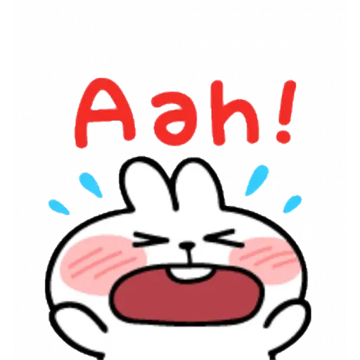 Spoiled rabbit emoji with word 2 - Sticker 11
