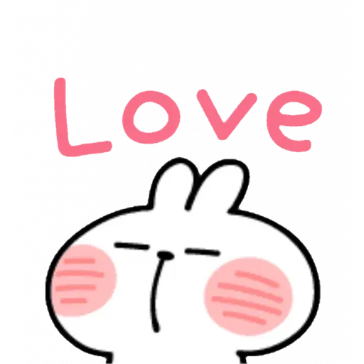 Spoiled rabbit emoji with word 2 - Sticker 17