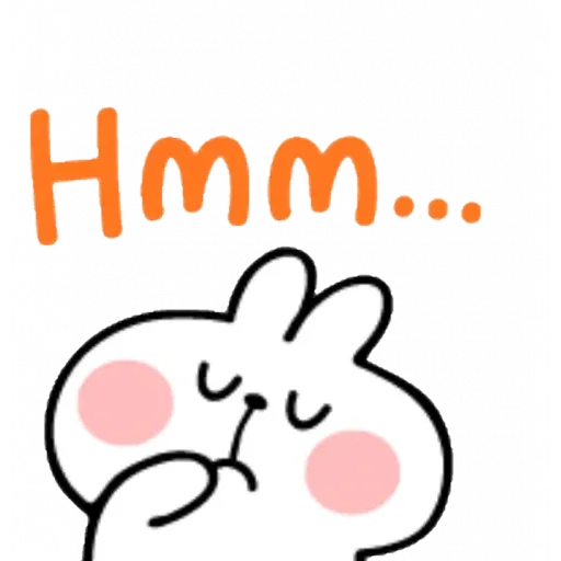 Spoiled rabbit emoji with word 2 - Sticker 13