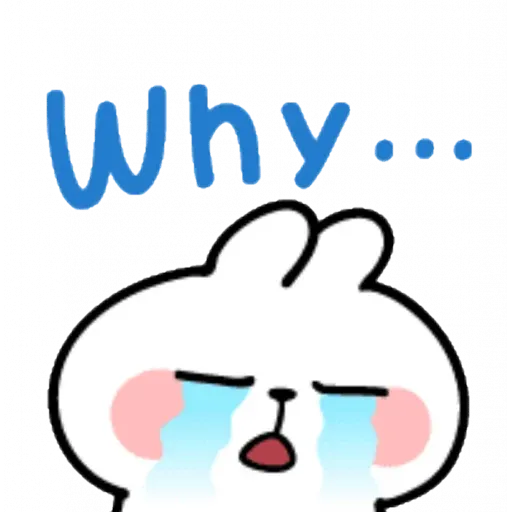 Spoiled rabbit emoji with word 2 - Sticker 20