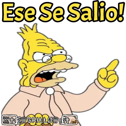 Abuelo Simpson - Sticker 28