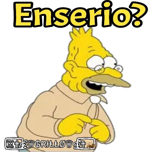 Abuelo Simpson - Sticker 26