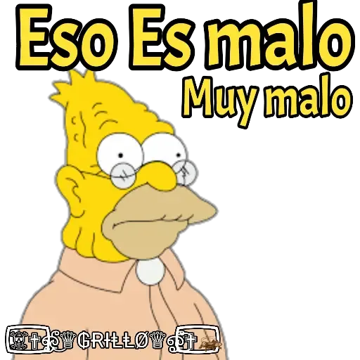 Abuelo Simpson - Sticker 17