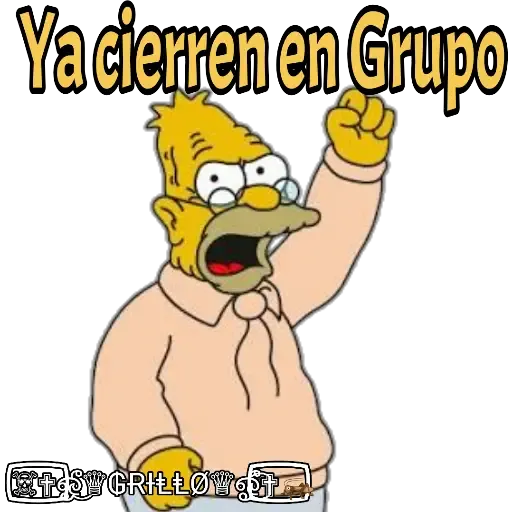 Abuelo Simpson - Sticker 15