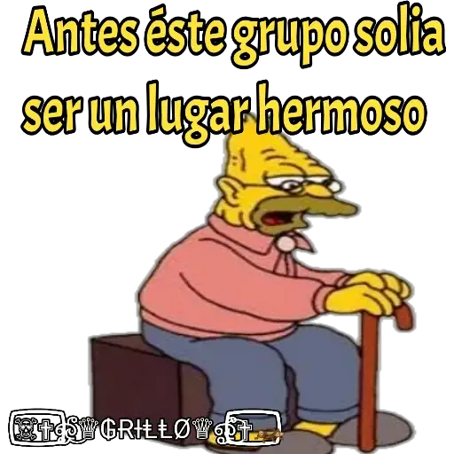 Abuelo Simpson - Sticker 20