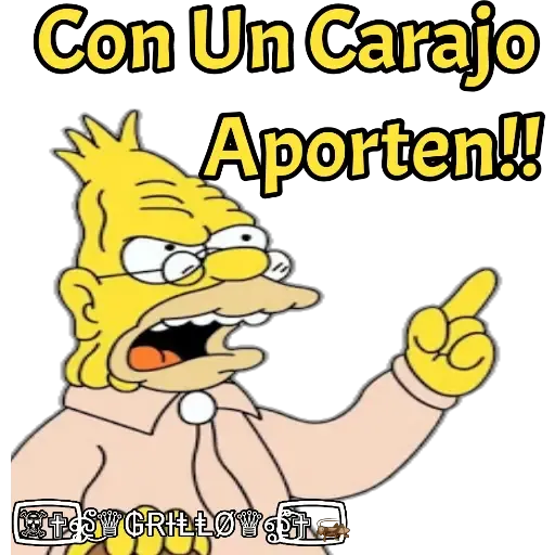 Abuelo Simpson - Sticker 16