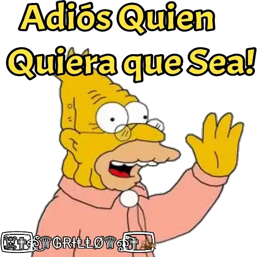 Abuelo Simpson - Sticker 12