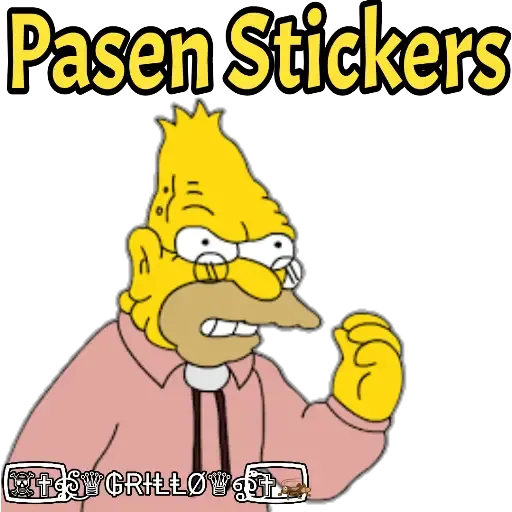 Abuelo Simpson - Sticker 25