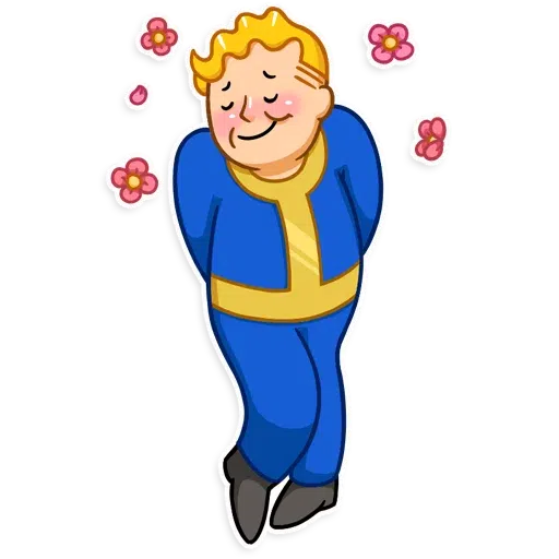 Unofficial Fallout Vault Boy (1/2) - Sticker 11