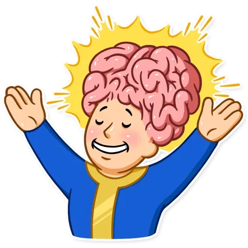 Unofficial Fallout Vault Boy (1/2) - Sticker 18