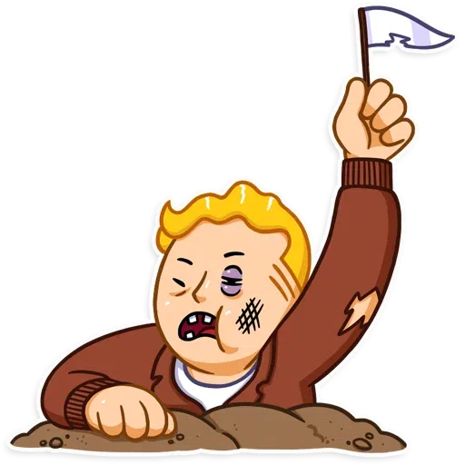 Unofficial Fallout Vault Boy (1/2) - Sticker 12
