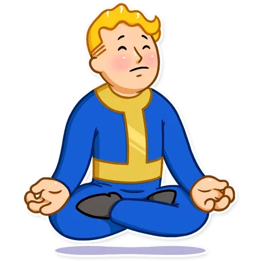Unofficial Fallout Vault Boy (1/2) - Sticker 20