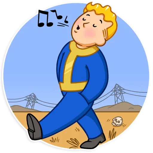 Unofficial Fallout Vault Boy (1/2) - Sticker 28