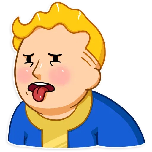 Unofficial Fallout Vault Boy (1/2) - Sticker 9