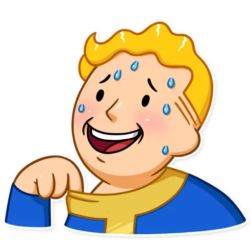 Unofficial Fallout Vault Boy (1/2) - Sticker 19