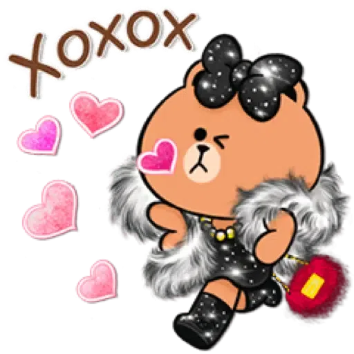 BROWN & FRIENDS X Decter_10 Big CHOCO (聖誕) (2) - Sticker 21