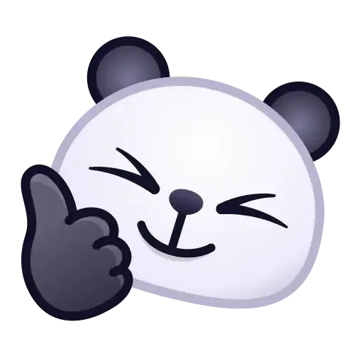 Panda emoji - Sticker 15
