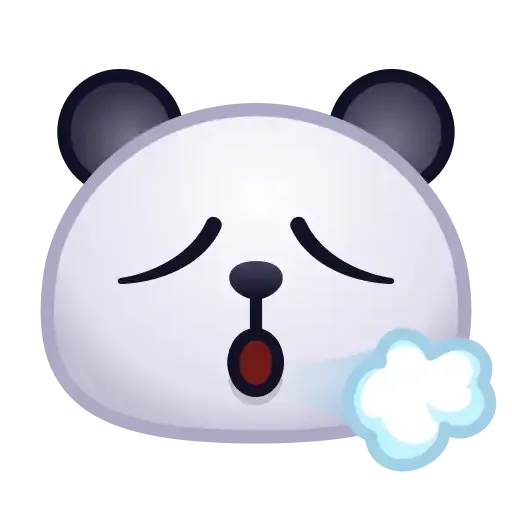 Panda emoji - Sticker 14